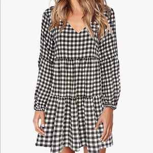 Long-sleeve babydoll dress